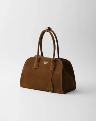 Bolso tote mediano de ante