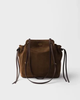 Bolso tote mediano de ante Prada Carry
