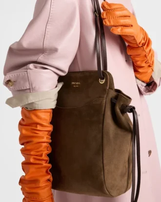 Bolso tote mediano de ante Prada Carry