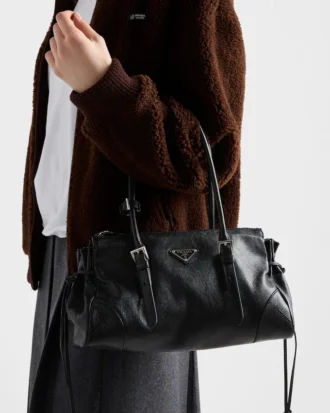Bolso tote mediano de piel envejecida Prada Bonnie