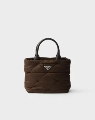 Bolso tote pequeño acolchado de Re-Nylon