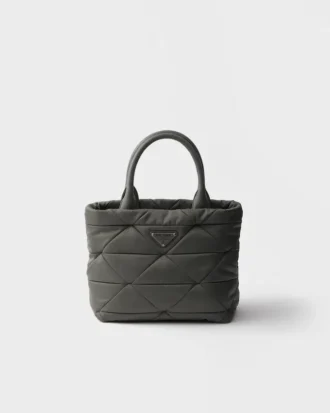 Bolso tote pequeño acolchado de Re-Nylon