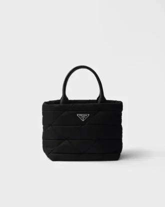 Bolso tote pequeño acolchado de Re-Nylon