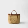 Bolso tote pequeño de ganchillo y piel Bolso tote pequeño de ganchillo y piel