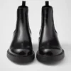 Botas Chelsea de piel cepillada Botas Chelsea de piel cepillada