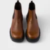 Botas Chelsea de piel estampada