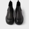 Botas Chelsea de piel estampada