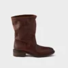 Botas de cuero con efecto vintage Botas de cuero con efecto vintage