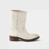 Botas de cuero con efecto vintage Botas de cuero con efecto vintage