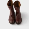 Botas de cuero con efecto vintage Botas de cuero con efecto vintage