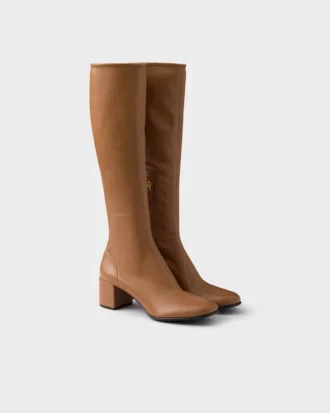 Botas de piel napa elástica
