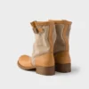 Botas de piel y lona Botas de piel y lona