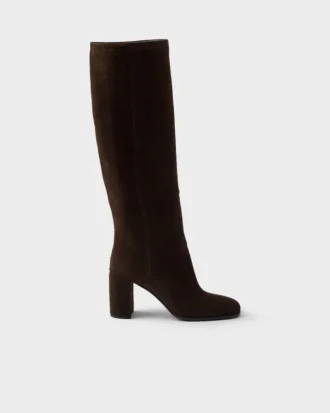 Botas de tacón de ante