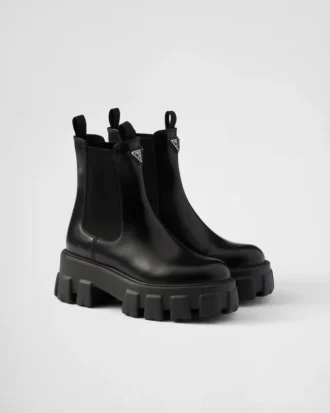 Botines Chelsea de piel cepillada Monolith