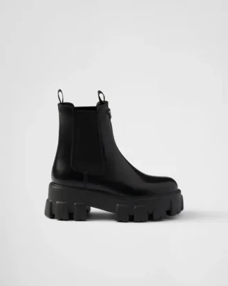 Botines Chelsea de piel cepillada Monolith