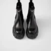 Botines Chelsea de piel cepillada Monolith Botines Chelsea de piel cepillada Monolith