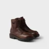 Botines de cuero con cordones Botines de cuero con cordones