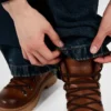 Botines de cuero con cordones