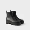 Botines de cuero con cremallera Botines de cuero con cremallera