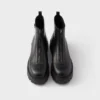 Botines de cuero con cremallera Botines de cuero con cremallera