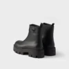 Botines de cuero con cremallera Botines de cuero con cremallera