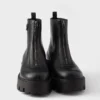 Botines de cuero con cremallera Botines de cuero con cremallera