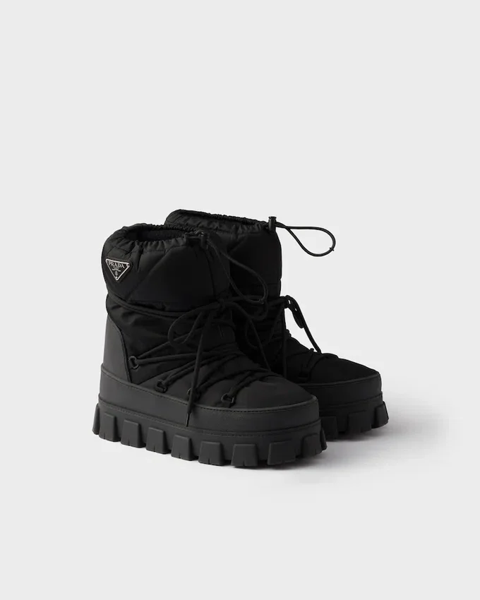 Botines de esquí Apras de gabardina Re-Nylon reciclada Botines de esquí Apras de gabardina Re-Nylon reciclada
