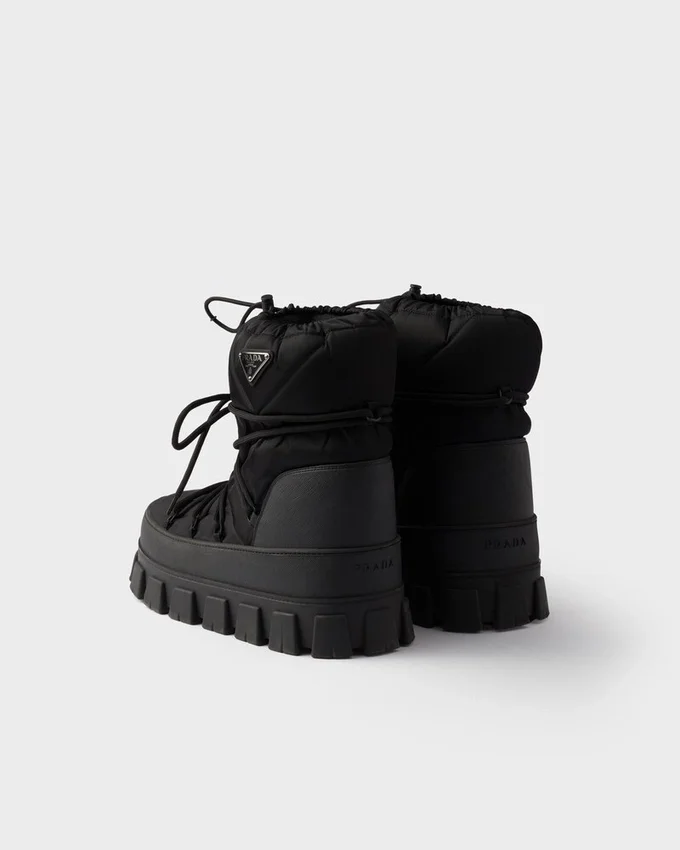 Botines de esquí Apras de gabardina Re-Nylon reciclada Botines de esquí Apras de gabardina Re-Nylon reciclada