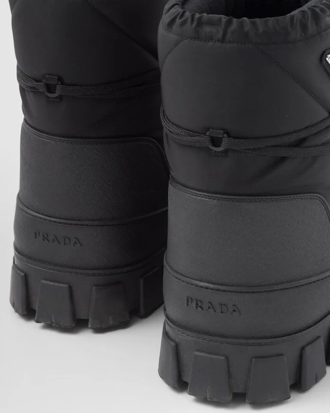 Botines de esquí Apras de gabardina Re-Nylon reciclada Botines de esquí Apras de gabardina Re-Nylon reciclada