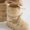 Botines de esquí Apras de piel de oveja