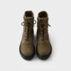 Botines de lona con cordones Botines de lona con cordones