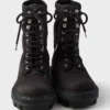 Botines de lona con cordones Botines de lona con cordones