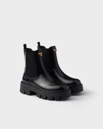 Botines de piel cepillada