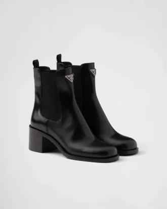 Botines de piel cepillada
