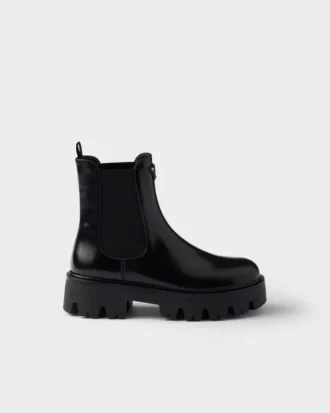 Botines de piel cepillada