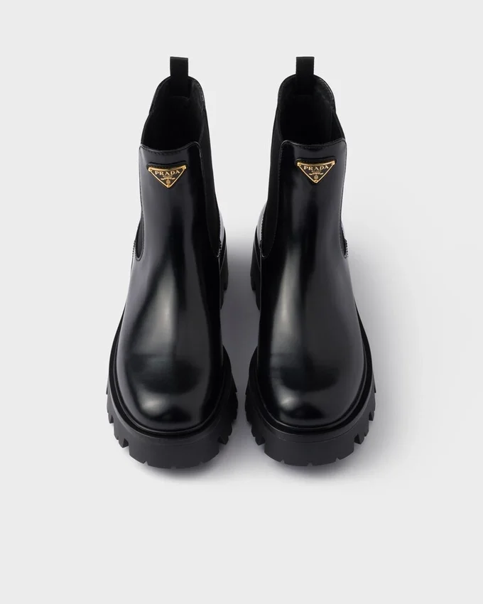 Botines de piel cepillada Botines de piel cepillada
