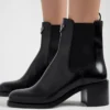 Botines de piel cepillada Botines de piel cepillada