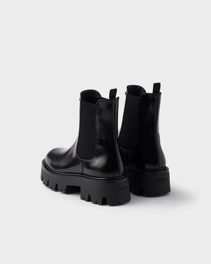 Botines de piel cepillada Botines de piel cepillada