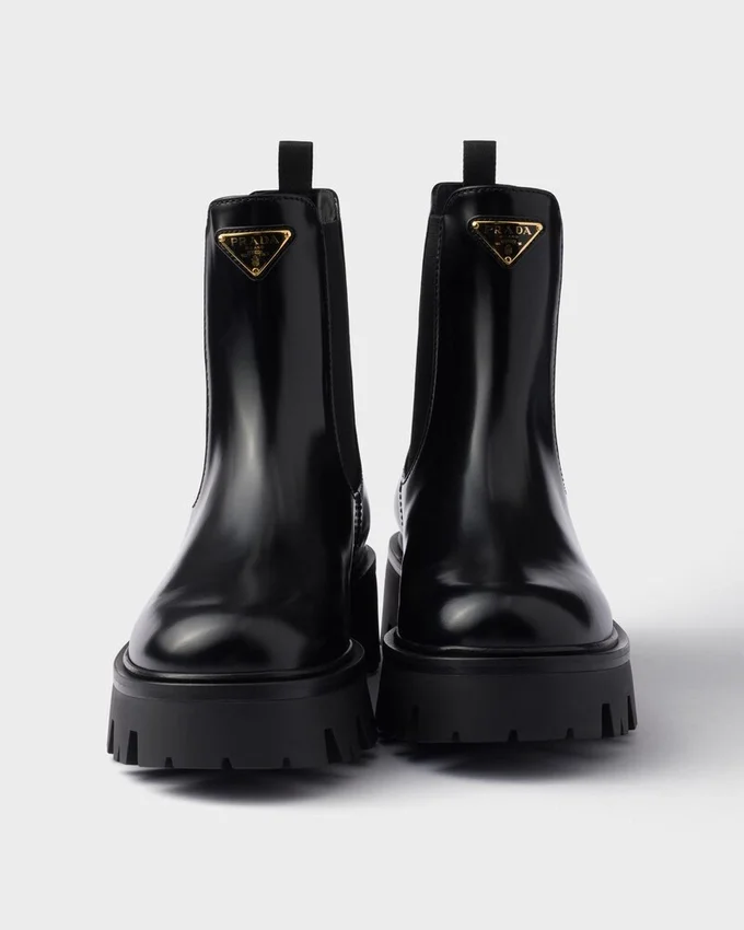 Botines de piel cepillada Botines de piel cepillada