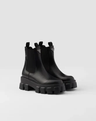 Botines de piel cepillada Monolith