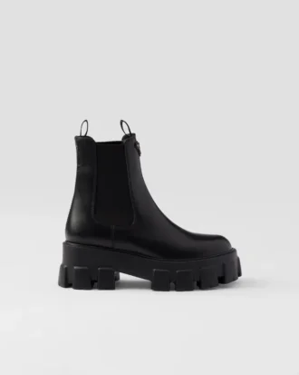 Botines de piel cepillada Monolith