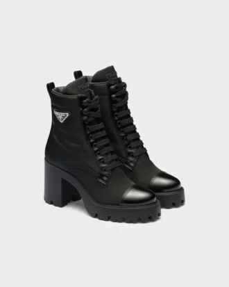 Botines Re-Nylon y piel Botines Re-Nylon y piel