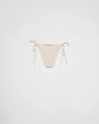 Braguita de bikini de jersey con pedrería