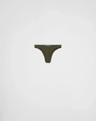 Braguita de bikini de punto acanalado