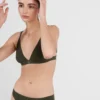 Braguita de bikini de punto acanalado Braguita de bikini de punto acanalado