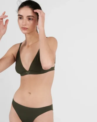 Braguita de bikini de punto acanalado