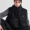 Bufanda de lana con bolsillo de gabardina de Re-Nylon Bufanda de lana con bolsillo de gabardina de Re-Nylon