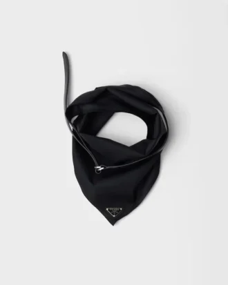 Bufanda de Re-Nylon y piel