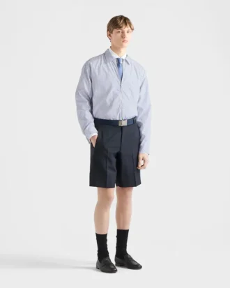 Camisa de algodón con cremallera