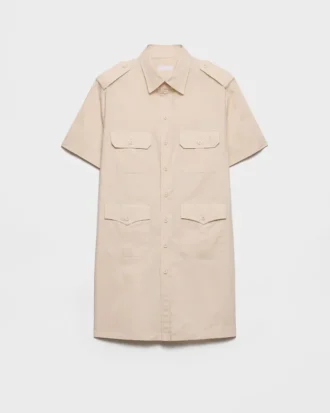 Camisa de algodón de manga corta